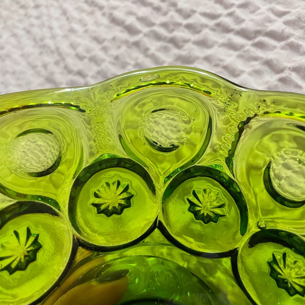 Vintage 1960’s L.E. Smith Glass Moon and Stars Banana Boat - Picture 6 of 15